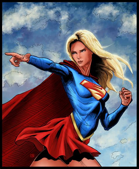 Supergirl Rebirth Color Version By Eliebongrand On Deviantart