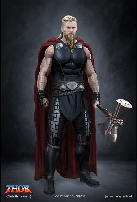 Artstation Thor Fan Art Costume Concept James Holland Thor Comic