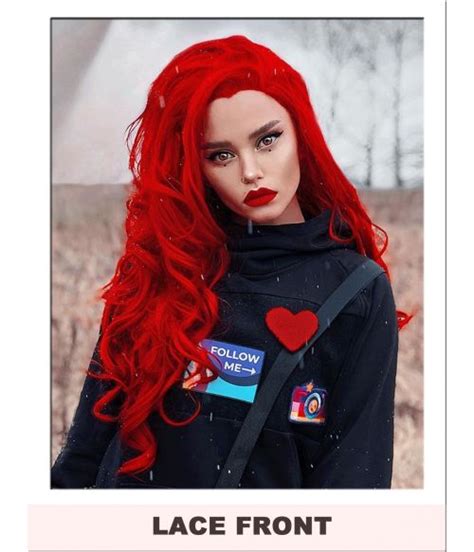 Bright Red Lace Front Wig Lace Front Wigs Uk Star Style Wigs