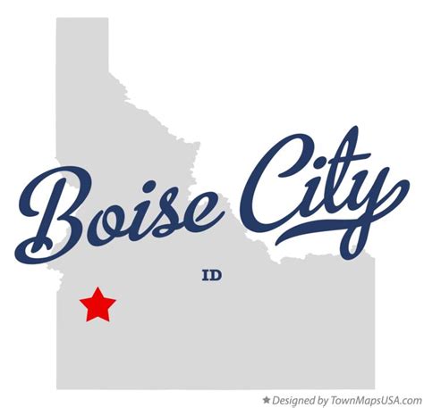 Map Of Boise City Id Idaho