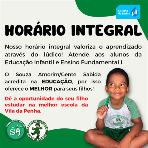 HORÁRIO INTEGRAL Centro Educacional Souza Amorim