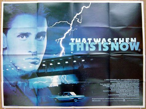 That Was Then This Is Now Original Cinema Movie Poster