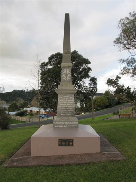 100 NZ World War One Memorials 1914-2014: Warkworth Memorial