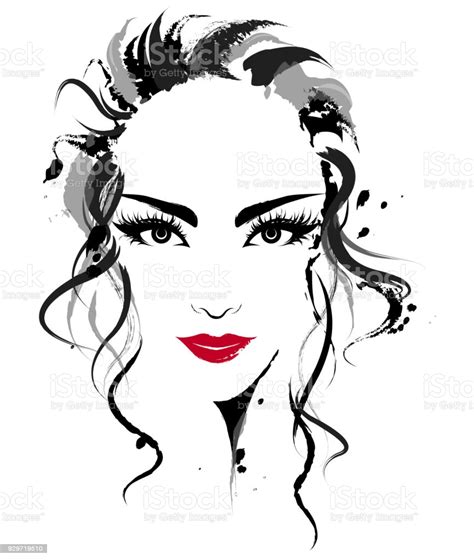 This print will be available for download immediately after purchase or can be shipped worldwide. Beautiful Women Logo Women Face Makeup On White Background ...