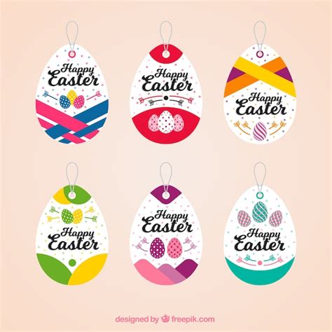 Free Vector Pack Of Easter Egg Stickers