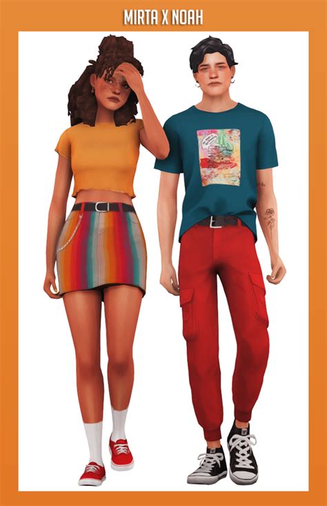 Mirta Skirt Noah Pants Sims 4 Dresses Sims 4 Mods Clothes