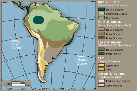 Free Printable Maps Climate Map Of Latin America Printfree