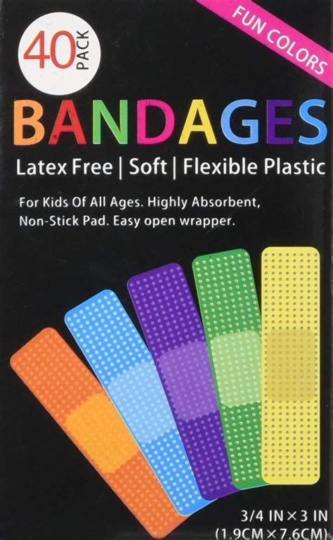 Fun Color Bandages Great For Kids Of All Ages This 40 Piece Fun Color