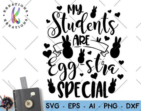 Easter Teacher SVG My students are Egg-stra Special cute print | Etsy