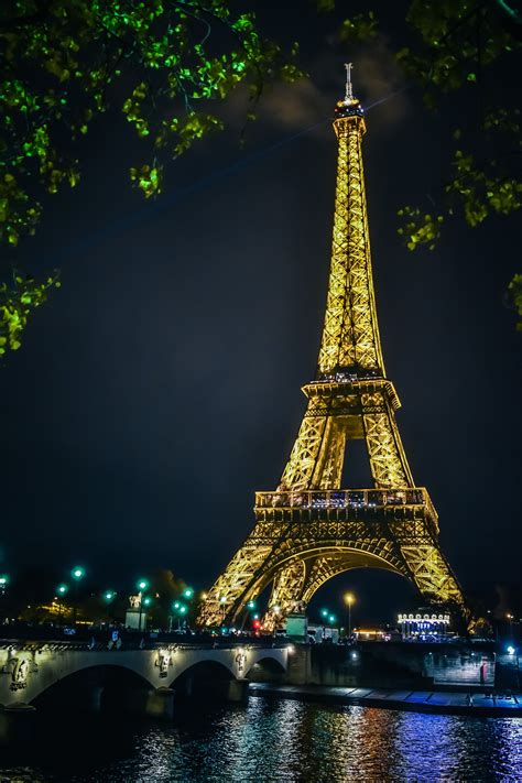 Paris Eiffel Tower At Night Eiffel Tower Evil Tower