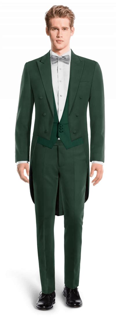 Green 3 Piece Tailcoat