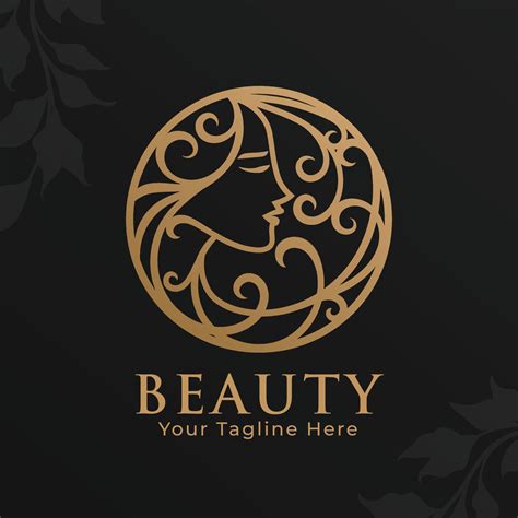 Gold Woman Beauty Logo Template Premium Vector 5003634 Vector Art At