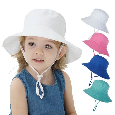Set Of 2 Men And Women Sun Hat Toddler Hats For Kids Wide Brim Bucket