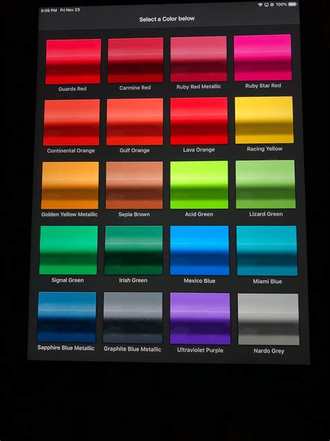 Color Chart Maaco Paint Colors What Will Be Pantone Colour Of My XXX