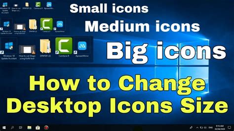 How To Change Desktop Icons Size Pc Computer Tutotial Computer Tips