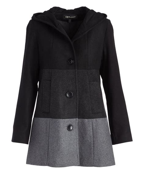 Look What I Found On Zulily Trilogy Black And Gray Color Block Hooded