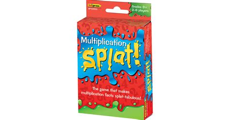 Multiplication Splat Card Game Tcr63953 Teacher Created Resources