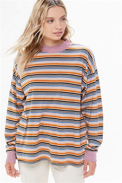 Uo Carnaby Striped Crew Neck Top Crew Neck Top Urban Outfitters