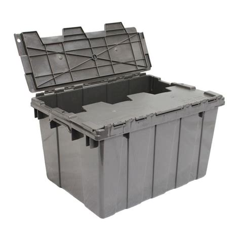 How we picked and tested. 12 Gal. Heavy Duty Flip-Top storage bin in Grey-236475 ...