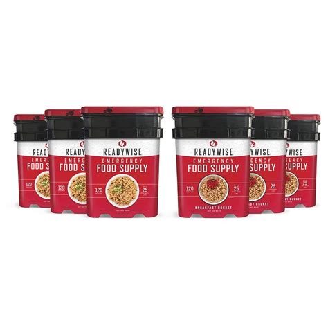 Readywise emergency food supply review. ReadyWise 720 Serving Entree Emergency Survival Food ...