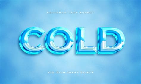 Free Psd Cold Text Style Effect