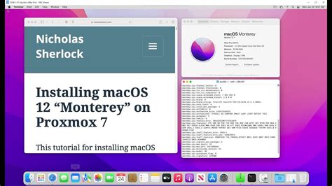 How To Install Macos Monterey In Proxmox Hackintosh Youtube