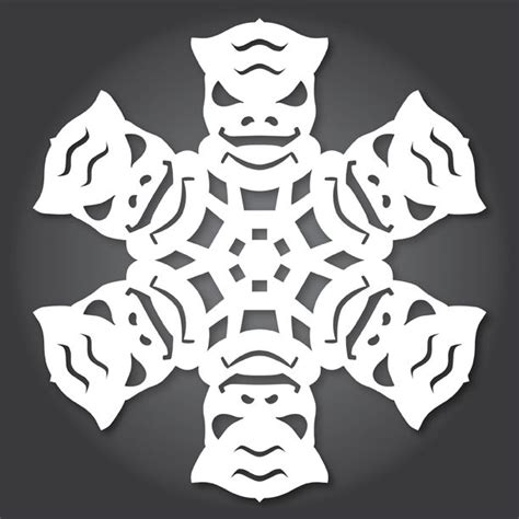 Bossk Paper Snowflake Template Paper Snowflake Patterns Quilling