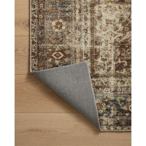 Magnolia Home By Joanna Gaines X Loloi Sinclair Machine Washable Rust Lagoon Area Rug