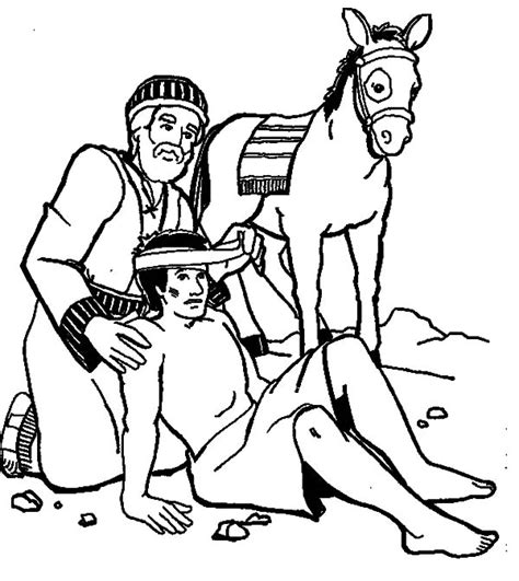 Helping Others Falling From His Ride Coloring Pages