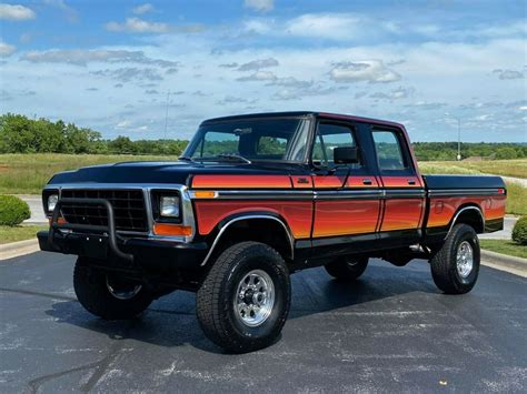 1978 Ford F250 Custom Crew Cab Short Bed Retro Style For Sale