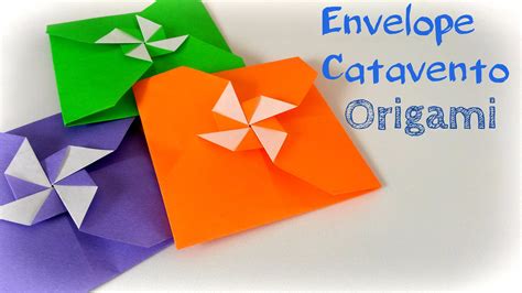 Passo A Passo Envelope Catavento Origami Origami Projeto Origami