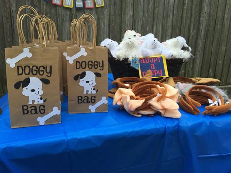 Puppy Party Favors Doggy Bags Adopt A Dog Puppy Ears Dog Themed