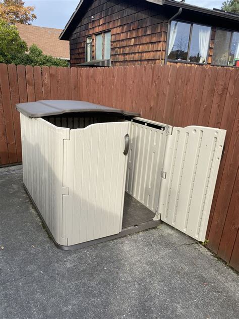 Suncast Glidetop Slide Lid Outdoor Storage Shed Walk In For Sale In Seattle WA OfferUp