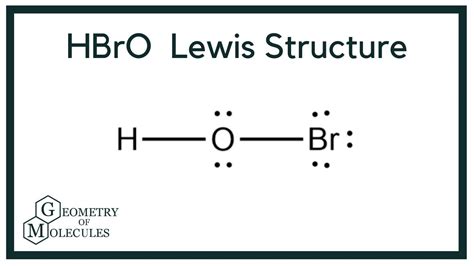 Hbro Lewis Structure How To Draw The Lewis Structure For Hbro