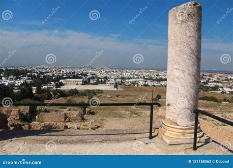 Ruins Of Ancient Carthage City In Tunis Tunisia North Africa Stock