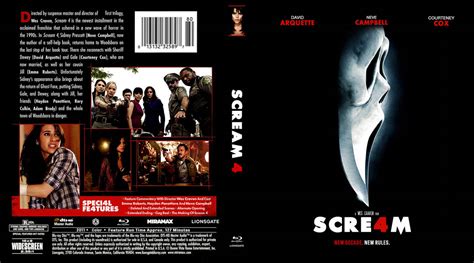 Scream 4 2011 Blu Ray Insert Front Back By Wbheffelfinger On