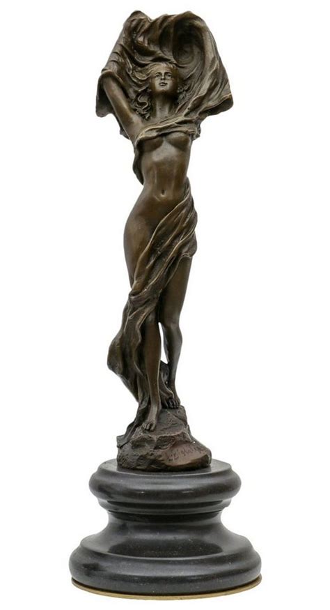 Aubaho Skulptur Bronzeskulptur Nach Leonardo Bistolfi Erotische Kunst Akt Figur Replik Kopie