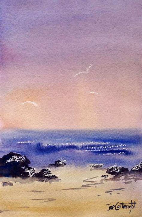 If you are a beginner a good place to start is a watercolor landscape. Simple watercolor paintings for beginner watercolor artists