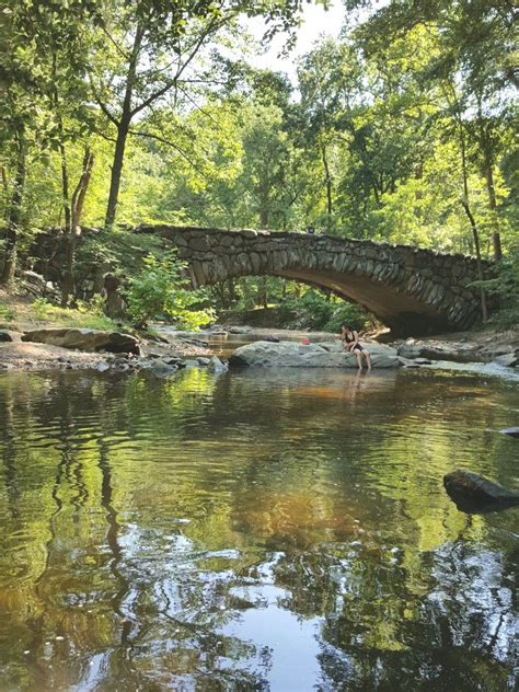 A View Of Stone Bridge In Rock Creek National Park On July 9 2017 As