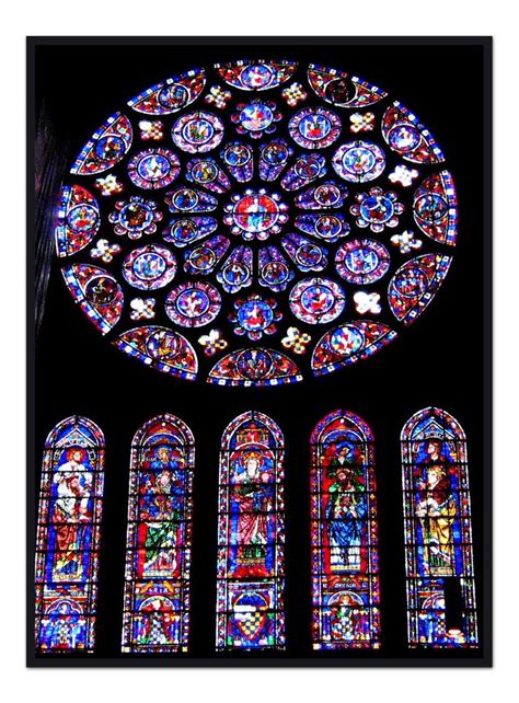 Vitraux Dans La Magnifique Cathédrale De Chartres Photo Et Image