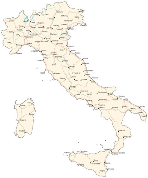 Clipart Italy Map