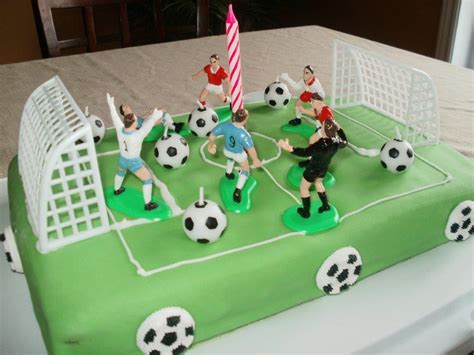 Vie Sucre Passion Gâteau Terrain de soccer