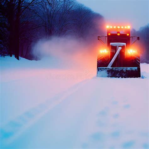 Snowplow At Work Stock Photo Image Of Glade Truck Blowing 4495548