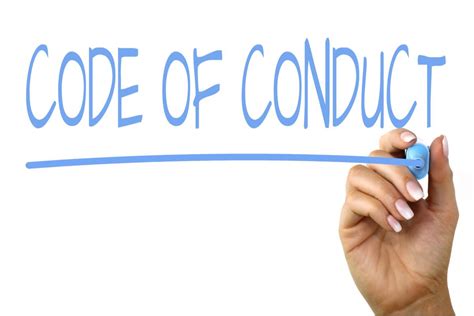 Code Of Conduct Free Of Charge Creative Commons Handwriting Image