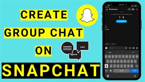 how to make a group chat on snapchat techowns