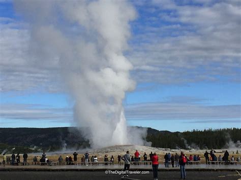 old faithful geyser yellowstone national park wyoming the digital traveler