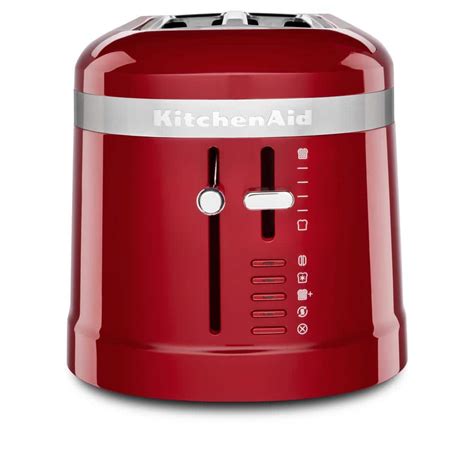 Kitchenaid Slice Empire Red Long Slot Toaster With High Lift Lever Kmt Er The Home Depot