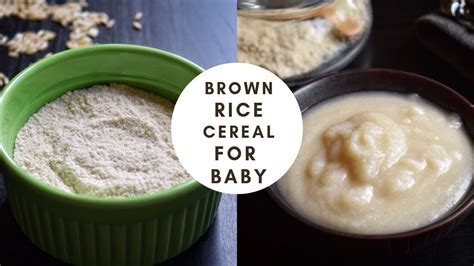 Brown Rice Cereal Powder For Babies How To Make Homemade Brown Rice