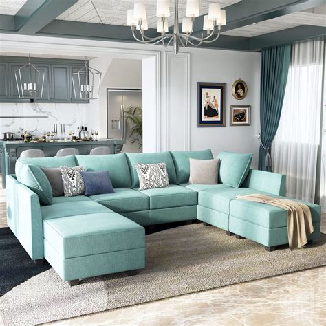 Buy Honbay Oversized Sectional Sofa With Chaise Modern Sleeper Modular
