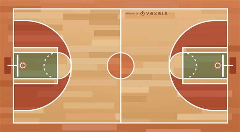 Basketball Court Illustration Vector Download